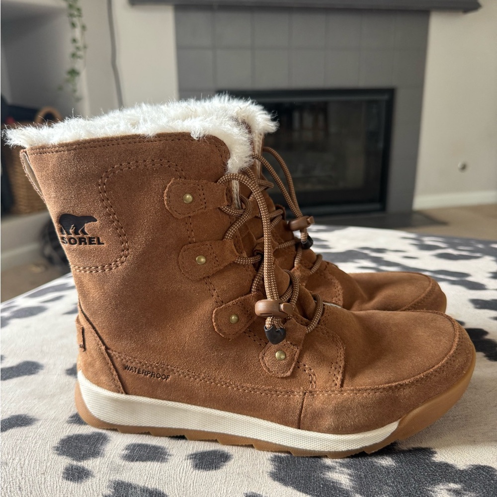 Sorel Kids Tan Waterproof Boots Whitney